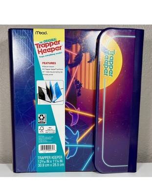 Mead The Original Trapper Keeper featuring Dolphins at Sunset w/ 2 Folders NEW