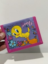 Looney Tunes Tweety Bird Pink Children's Kid's Wallet Bi-Fold VTG 2000'S