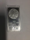 10 oz. Silver Silvertowne Buffalo Bar .999 Fine Silver in protective cover