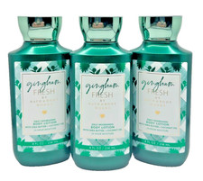 NEW Bath  Body Works Lot of 3 Bottles Gingham Fresh Body Lotion Cream 8 oz