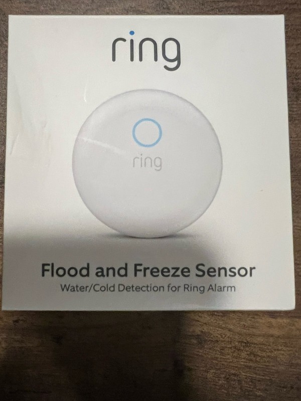 Ring Flood & Freeze Sensor Z-Wave Wireless Water Leak for Ring Alarm White