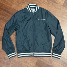 Champion Varsity Jacket Black - Small