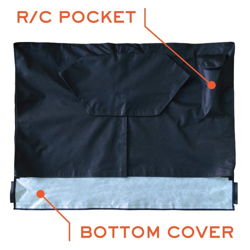 Outdoor Tv Cover 70-75 Inch - With Front Flap - Weatherproof, Waterpro - Picture 6 of 7
