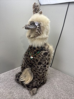 Taxidermy Alligator Head Vintage Native American Art Oddity Conversation Piece
