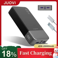 Power Bank 20000mAh 45W Portable Charger Battery Pack USB C For Outdoor Travel