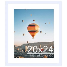 JCJMY 20x24 Picture Frame with 16x20 Mat, Display Photo 16x20 with Mat or 20 x 2