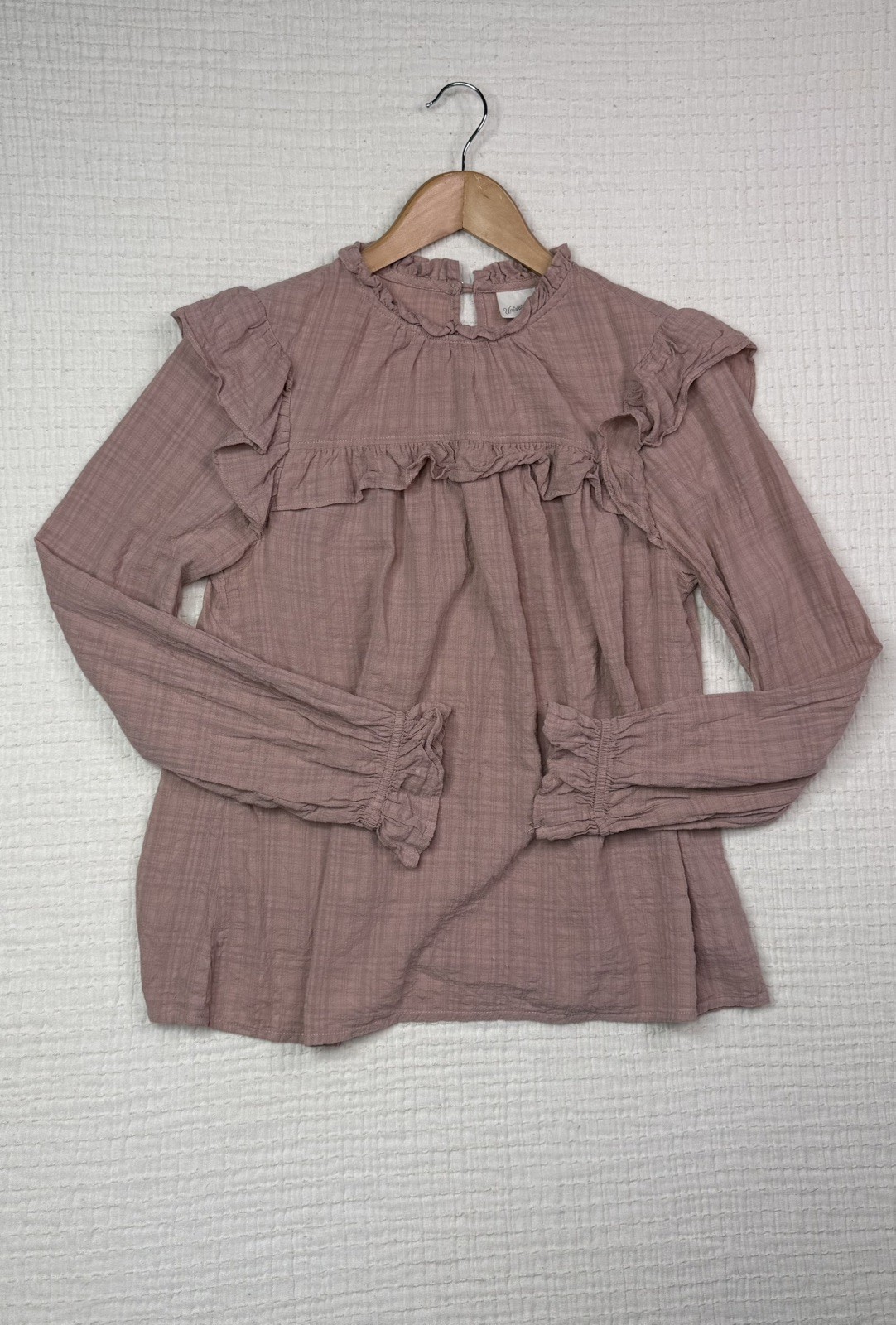 Universal Thread women’s Small Ruffled Long Sleev… - image 1