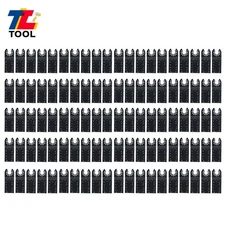 100Pcs 30mm-90mm Standard Oscillating Saw Blade Universal Quick Release Durable