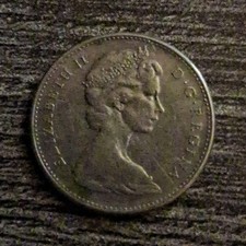 Canada 1968 5 Cents Nickel Coin Beaver Design Circulated Uncertified