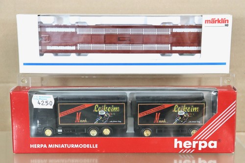 MARKLIN MäRKLIN 4741 DB Rolline Road Wagon y Herpa Man Leikeim camión carga | Zustand: New