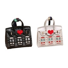 2 PCS Women Mini Backpack Keychain Accessories Key Pouch Holder Coin Purse Ba...