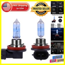 Quality Assured H11 Headlight Bulbs - Long Life 5000K Super White Light, 2 Count