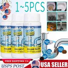 Wild-Tornado Powerful Sink & Drain Cleaner Powder - Quick Foaming Super Clean