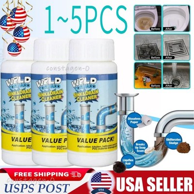 Wild-Tornado Powerful Sink & Drain Cleaner Powder - Quick Foaming Super Clean