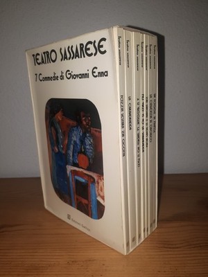 TEATRO SASSARESE 7 Komödien von Giovanni Enna - 7 Bände Box Gallizzi 1980
