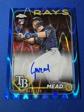 2024 Topps Chrome Curtis Mead #RA-CME Blue RayWave Refractor Rookie AUTO /150 RC