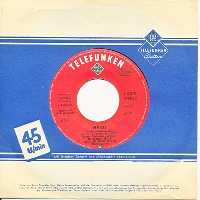 Heidi - Gitti und Erica - FLC - Single 7'' Vinyl 112/25