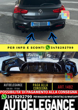 ?1482 DIFFUSORE ADATTO PER BMW SERIE 1 F20 F21 MSPORT 2015-2019 2SX NERO LUCIDO?