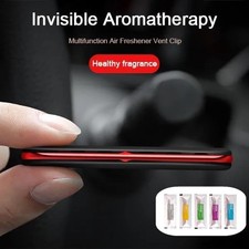 Car Air Freshener Vent Clip Solid Scent Diffuser Refillable Aroma Holder