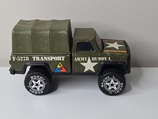 1979 Buddy L Army Green Transport Truck T-5278 Vintage C3
