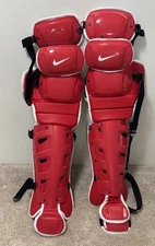 Nike Vapor Pro Catchers Baseball Red Leg Guards 19”