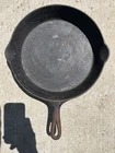 VTG  Griswold Erie PA 10 Cast Iron Skillet 716 A Small Logo No Wobble