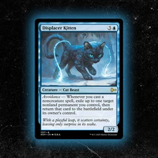 Displacer Kitten - Custom MTG Card - High-Quality