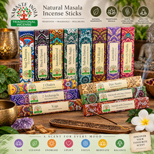 Namaste India Natural Masala Incense Sticks Nag Champa Sage Sandalwood Scents
