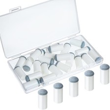 24 puntas deslizantes para tacos de billar Puntas de repuesto con caja de NUEVO