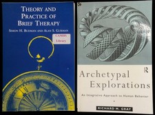 Psychology Textbook books x2 Bundle Archetypal Explorations Gray + Brief Therapy
