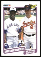1990 Fleer Leagues Best Shortstops (Tony Fernandez / Cal Ripken, Jr.) #634