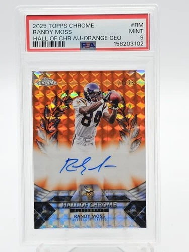 2025 Topps Chrome Randy Moss Hall Of Chrome Autographs (PSA 9)