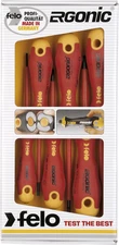 07157 53169 Ergonic Insulated Slotted & Phillips Screwdrivers, Set of 6