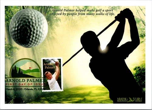 Dr Jim Stamps Maximum Card Arnold Palmer Forever Fdc