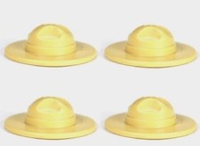 4 LEGO TAN Headgear Hats , Campaign MINIFIGURES LOT new