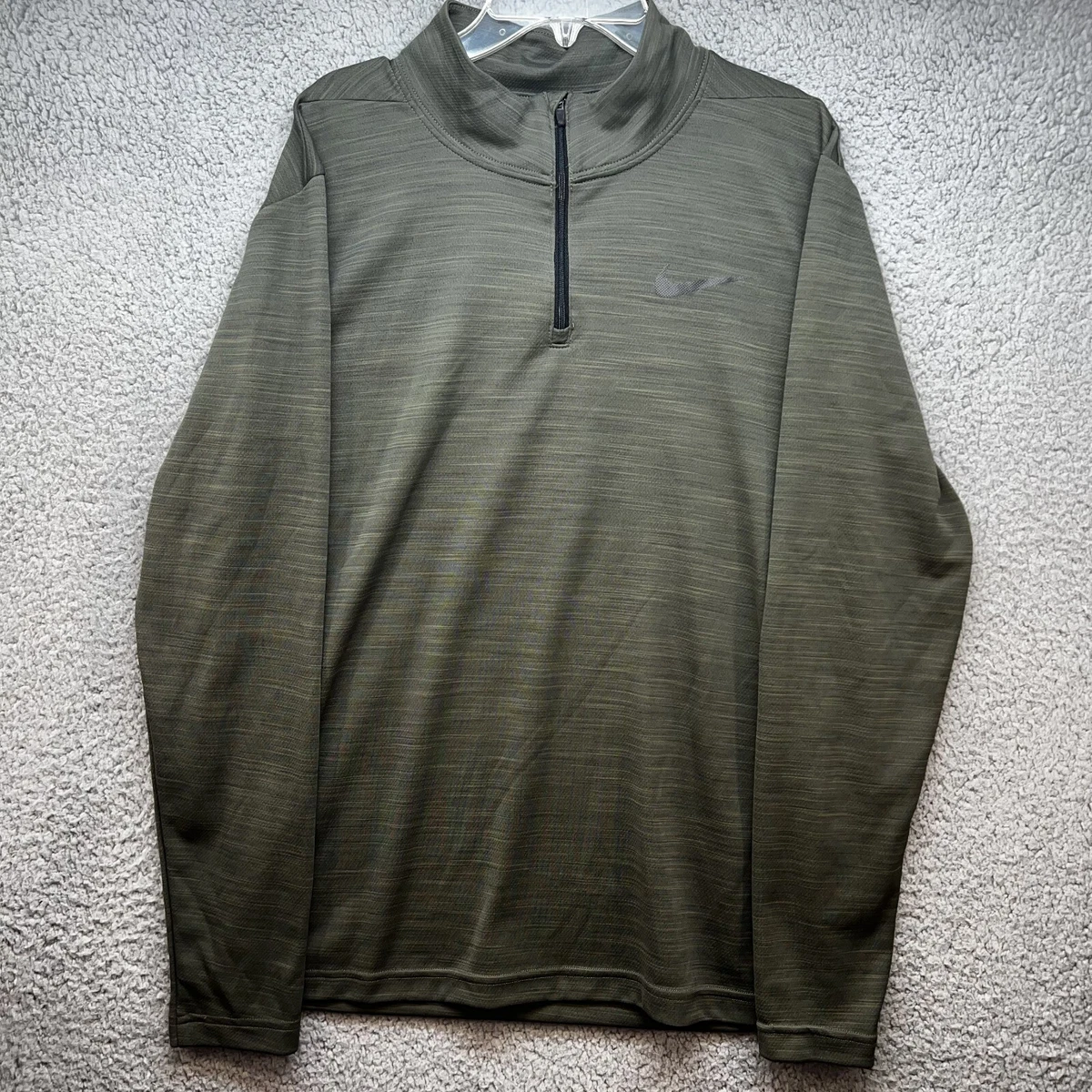 Nike Men s Pullover Size Small Green Breathe 1 4 Zip Training