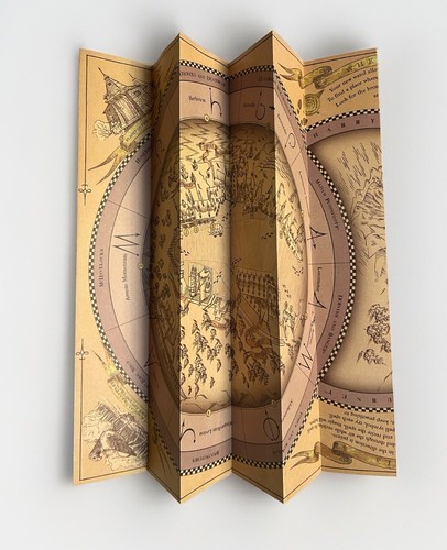 Universal Studios Wizarding World of Harry Potter Ollivanders Wand & Map New - Picture 5 of 6