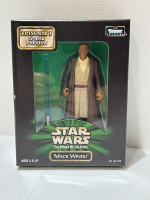 #ad #ad STAR WARS 1998 THE POWER OF THE FORCE EPISODE I SNEAK PREVIEW MACE WINDU NEW $5.22