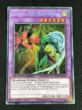 YUGIOH ELEMENTAL HERO FLAME WINGMAN SGX1-ENA21 1ST SECRET NM
