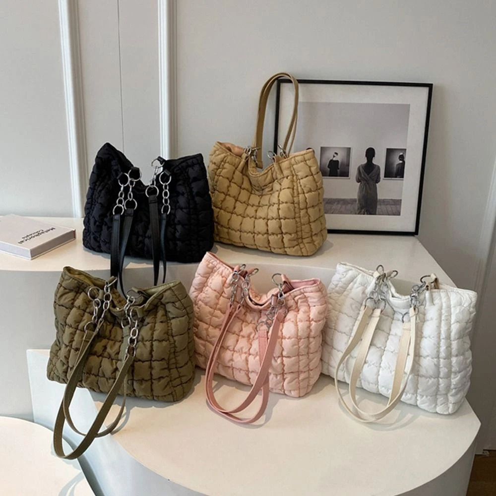 Quilted tote shop bags