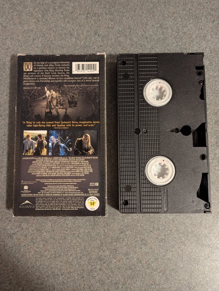 Lord of the Rings: The Fellowship Of The Ring VHS Movie VCR Tape Vintage 2001 - Image 2 of 4