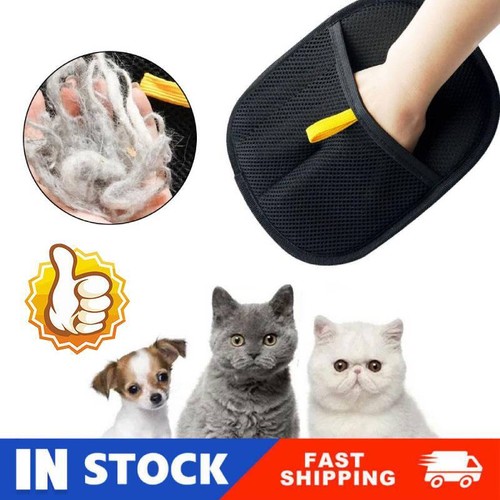 Pet Static Hair Removal Gloves Pet Grooming Gloves Pet Hair Remover Brush HOT-.