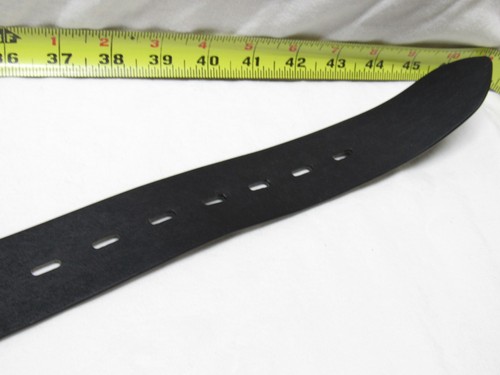 GUESS JEANS Chunky Distressed Synthetic Rubber Black Size 40 BELT 1B9 - Picture 9 of 9