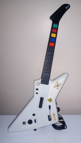 Guitar Hero Red Octane X-Plorer Wired Controller Rock Band II Game Disc Xbox 360 - Picture 2 of 9