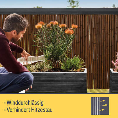 Bambusmatte Sichtschutz Bambus Garten Zaun Natur Windschutz Sichtschutzzaun  | eBay.de