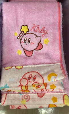 Star Kirby Cotton Face Towel Candy Waddle Dee 34×80cm New Nintendo JP