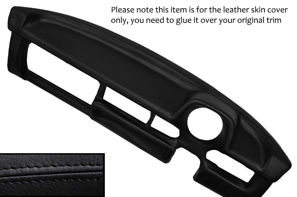 BLACK STITCH DASH DASHBOARD LEATHER COVER FITS VOLKSWAGEN BEETLE CLASSIC  1303