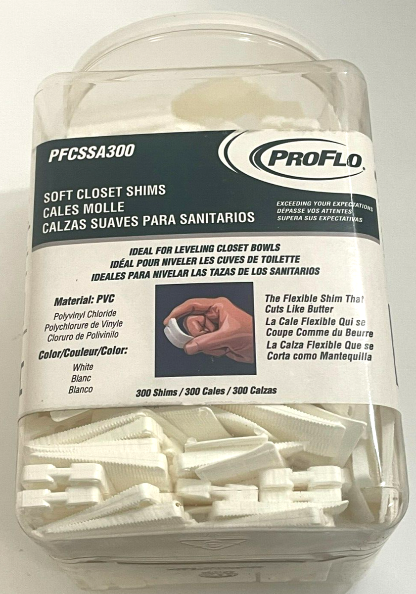 PROFLO PFCSSA300 Soft Closet Shims - (Pack of 300) | eBay