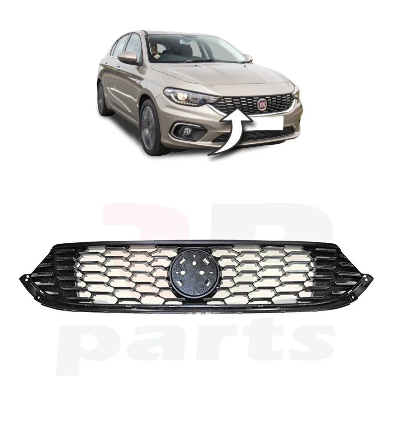 FRONT SPLITTER Fiat Tipo S-Design Gloss Black, Our Offer \ Fiat \ Tipo \  SW Our Offer \ Fiat \ Tipo \ Sedan