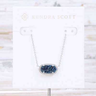 blue drusy kendra scott necklace 